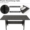 Acekool 7-Piece Outdoor Patio Furniture Set with Grey PE Rattan, Cushions & Glass Table for Porch, Balcony & Backyard - 3 of 4