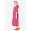 Woman Within Plus Size Crochet Trim Empire Knit Dress - 4 of 4