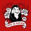 Juniors Womens Lion King Scar Valentine's Day Love is Savage T-Shirt - 2 of 4