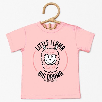 The Juniper Shop SmileyWorld Little Llama Big Drama Toddler Short Sleeve Tee