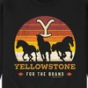 Men's - Yellowstone - Wild Horses For The Brand Logo Graphic Fleece Sweatshirt - 2 of 4