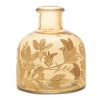 Foliage Etched Glass Bottle Vase (Set of 2) - 3 of 3