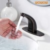 WOWOW Touchless Single Hole Low Arc Bathroom Faucet with Deckplate - 3 of 4