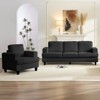 Mjkone 82" Width 2 Piece Living Room Sofa Set, 3 Seat Sofa with Armchair, Modular Sectional Couch Furniture Sets - 3 of 4