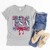 The Juniper Shop USA Floral Coquette Youth Short Sleeve Tee - 4 of 4