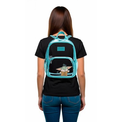 The Mandalorian Star Wars The Mandalorian Grogu & Butterflies Clear 10" Adult Mini Backpack — фото 7