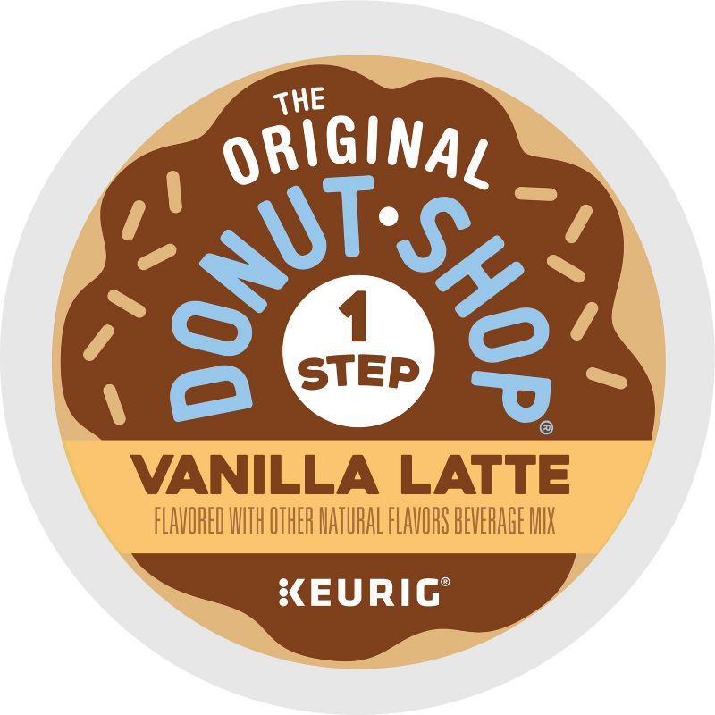 The Original Donut Shop One Step Latte Vanilla Dark Roast- Keurig K-Cup Coffee Pods - 20ct, 3 of 15