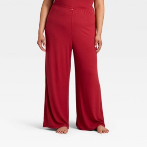 Women's Variegated Ribbed Pajama Pants - Auden™ - 1 of 3