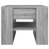vidaXL Coffee Table White Engineered Wood Medium Coffee Table Square - 3 of 4