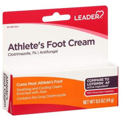 Leader Athlete's Foot Cream 0.5 oz Box