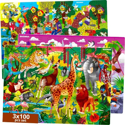 QUOKKA 3x100 Puzzles