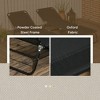 TIRAMISUBEST 2-Pack Folding Chaise Lounge Chairs with 5-Position Recliner, Steel Frame Outdoor Sunbathing Chairs for Pool, Beach, Patio (Black) - 4 of 4