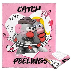 Hasbro Mr. Potato Head Catch Peelings Silk Touch Throw Blanket 50x60 Inches - 1 of 4
