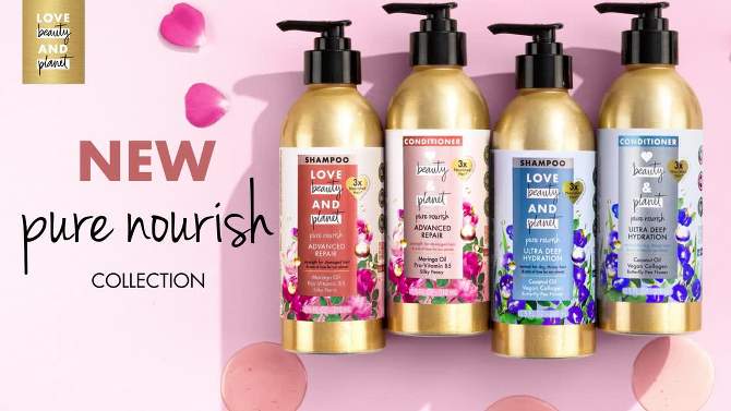 Love Beauty and Planet Pure Nourish Ultra Deep Hydration Shampoo, 2 of 8, play video