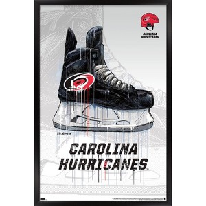 Trends International NHL Carolina Hurricanes - Drip Skate 21 Framed Wall Poster Prints - 1 of 4
