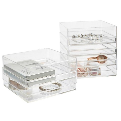 Us Acrylic 6 X6 X2 Stackable Drawer Organizer 6pk Target