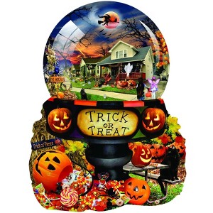 Sunsout Halloween Globe 1000 pc Special Shape Halloween Jigsaw Puzzle 96064 - 1 of 4