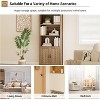 70'' Tall Bookcase with 5-Tier Bookshelf，Farmhouse Storage Cabinet with Adjustable Shelf and Stable Leg for Living Room,Kitchen - 3 of 4