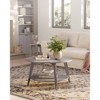 2 - Tier Round Coffee Table with Storage - 31.5 x 17.7 Inches, Easy to Assemble for Living Room - 2 of 4