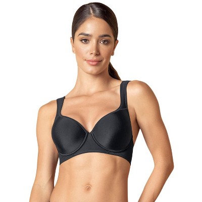 Leonisa Lovely Lace High Coverage Underwire Bra - Black 34c : Target