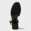 Women's Alexa Flare Heels - A New Day™ Black - 4 of 4