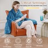 Heated Blanket Electric Throw King Size with Dual Control, Reversible Flannel Heating Blankets, Soft Heated Throws 100"× 90" - 3 of 4