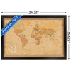 Trends International Antique World Map 2023 Framed Wall Poster Prints - 3 of 4