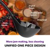 Impresa [2 Pack] Canning Ladle Set - 8oz Ladle w/Angled Curve Spoon - Black - 3 of 4