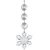Aoibox 30 Pack Clear Acrylic Snowflake Crystal Ornaments 45mm for Christmas Tree Decor Hanging Winter Wonderland Centerpieces DIY - 2 of 4