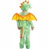 Joyfy Toddler's Halloween Dragon Costume, Green Dinosaur Costume with Wings for Baby Kids Halloween Dress Up Party - 3 of 4