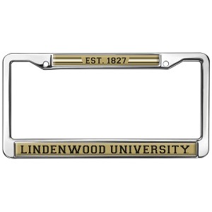 Lindenwood University School Logo Full Size Standard License Plate Metal Frame - 1 of 4