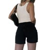Womens cute Vest Shirts Semi Sheer Crochet Tops Cropped Vest Knit Sweater Tank Tops U Ncek Sleevless Cardigan Fancy Summer Tops - 2 of 4