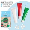 Christmas Frosting Kit plus Sprinkles, 3 Frosting Tubes, 2.5 ounces Sprinkes, 4 nozzles, 11.31 ounces, - 2 of 4