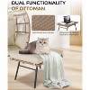 Wicker Egg Chair with Ottoman, Egg Basket Lounge Chair with Thick Cushion, Comfy Egg Rattan Seat for Indoor Outdoor Patio Porch Backyard. - 4 of 4