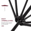 PAGED Rectangle Patio Umbrella Modern Market Umbrella with Push Button Tilt, Crank and 6 Ribs for Garden, Base Not Included - 2 of 4