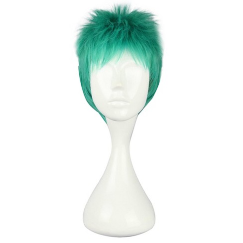 Unique Bargains Women s Halloween Wigs 12 Green With Wig Cap Short Hair Target