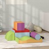 Angel Sar 7 Piece Soft Climb & Crawl Activity Set for Toddlers, Foam Block Play Gym with Ramp & Shapes for Indoor Motor Skills Development - 2 of 4