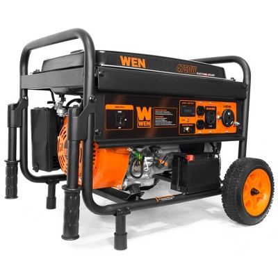 WEN 56475 4750-W Gasoline Powered Portable Generator with Electric Start