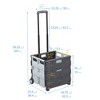 ECR4Kids Universal Rolling Cart, Black - 2 of 4