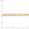 Black Bow Jewelry 5.25mm, 10k Yellow Gold Hollow Curb Link Chain Bracelet - 4 of 4