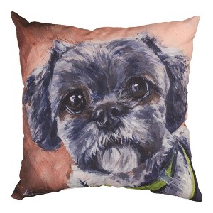 Shih Tzu 18" Pillow – Cute Pet Home Accent by Manual Woodworkers and Weavers - 1 of 3