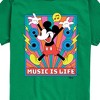 Boys' - Disney - Mickey Music Is Life Short Sleeve Graphic T-Shirt - 2 of 4