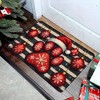 Lomsoe Christmas Plush Paw Print Rug with Santa Hat & Ornaments Suitable for Christmas, Winter, Entryway, Bedroom Christmas Gift. - 4 of 4