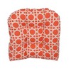 Blazing Needles, 19-inch U-Shaped Spun Polyester Outdoor Tufted Dining Chair Cushion - 2 of 2