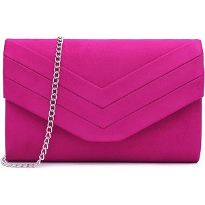 Generic Evening Bag for Women, Suede Envelope Evening Purses Crossbody Shoulder Clutch Bag - 1 of 4