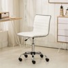 NicBex Home Office Chair with Rotatable Modern Adjustable Height Faux Leather Computer Chair with 5 Wheels for Office, Study, Bedroom - 3 of 4