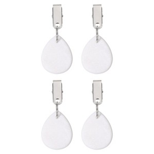 Unique Bargains Marble Teardrop Shape Tablecloth Weight Pendant Hooks - 1 of 4