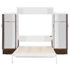 Whisen Modern Design Queen Size Murphy Bed, Folded into a Cabinet with Closet, Drawers and Shelves - 4 of 4