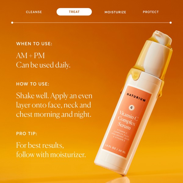 Naturium Sérum Facial Complejo de Vitamina C - 1 fl oz: Mejora el Tono de la Piel, Vegano, Sin Parabenos, Para Piel Normal a Madura 4