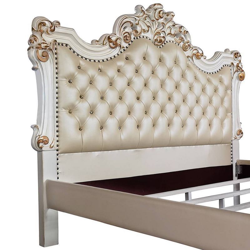 96&#34; Eastern King Bed Vendome Antique Pearl Finish - Acme Furniture, 5 of 7